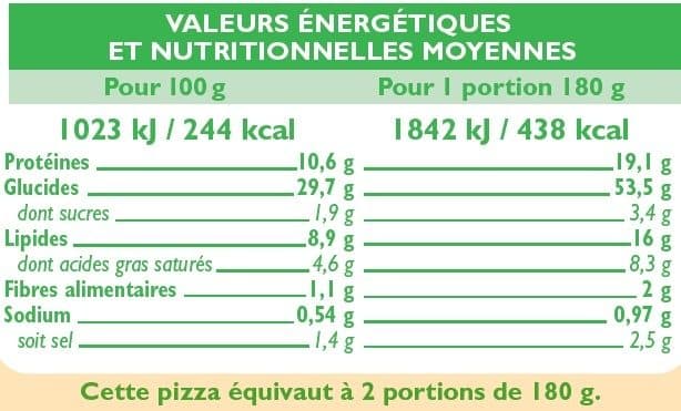 U Pizza margherita, packshot
