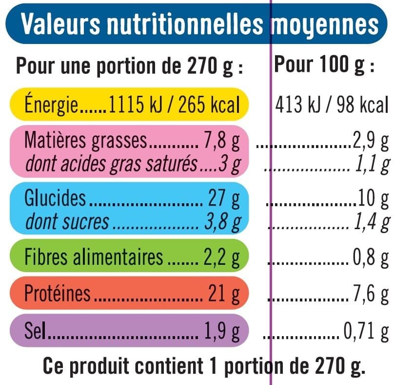 U Cabillaud sauce citron et riz aux petits légumes packshot