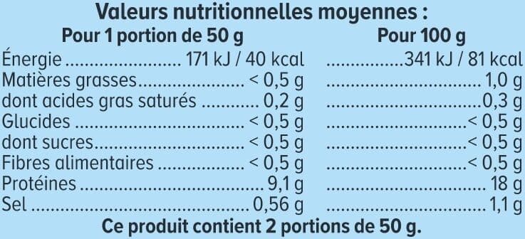 U Crevettes nature cuites et décortiquées 100g packshot