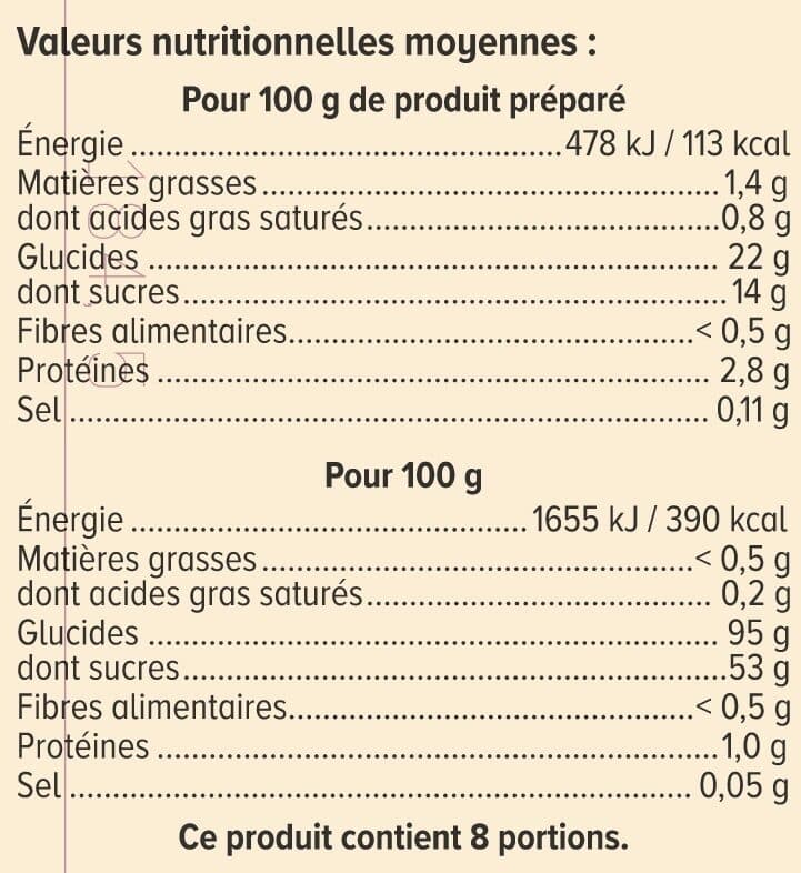 U Préparation pour flan patissier aux oeufs paquet de 720g packshot