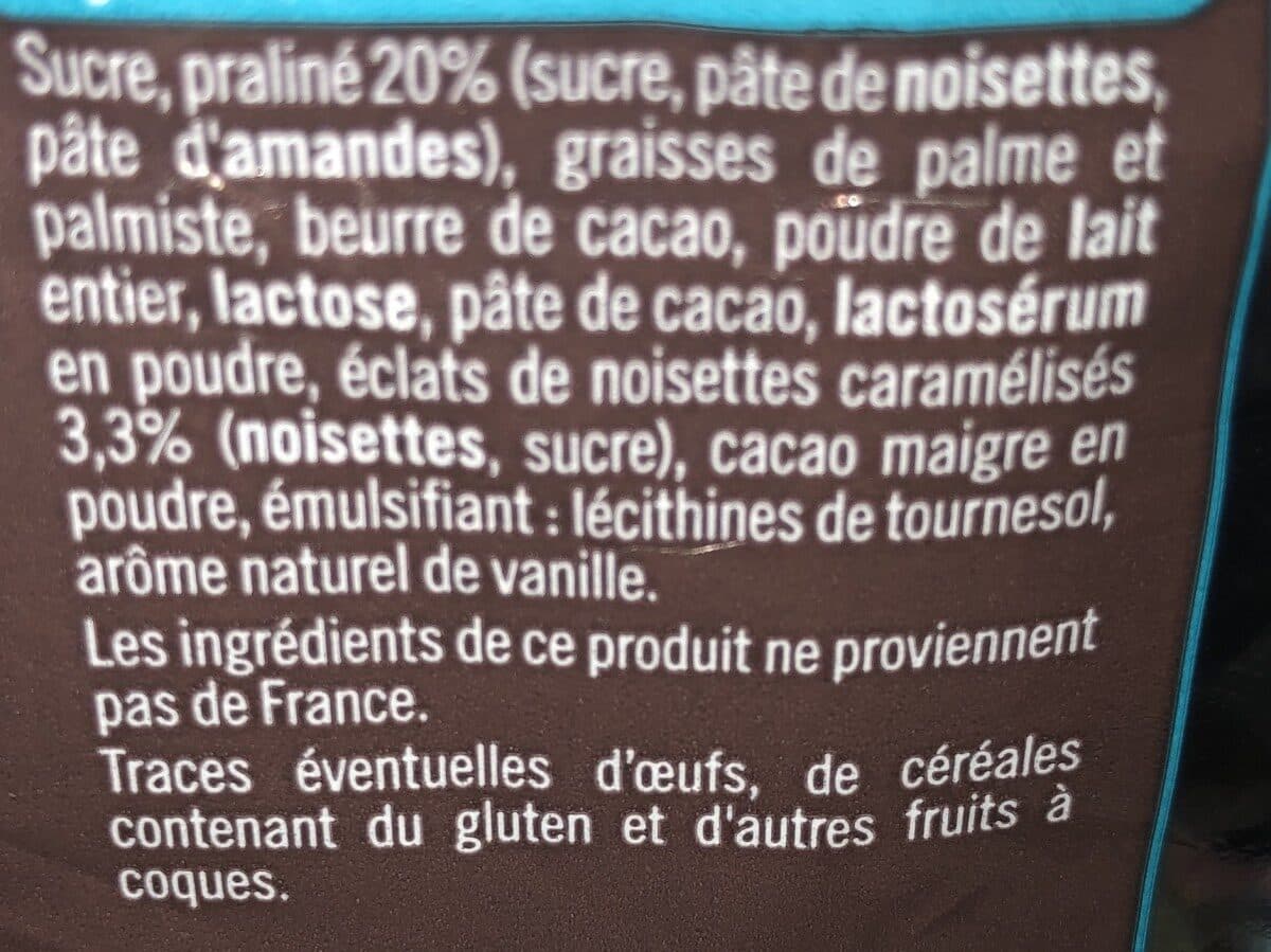 Open Food Facts Oeufs fourrés au praline packshot