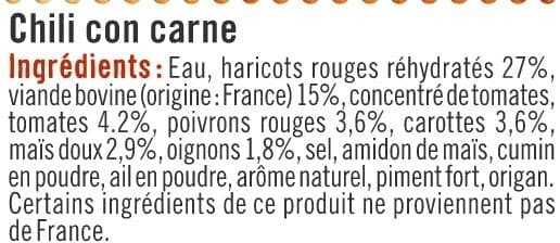 U Chili con carne packshot