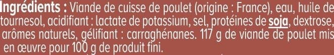 U Emincés de poulet grillé au four - 2x75g packshot
