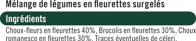 U Trio de choux en fleurettes 1kg packshot