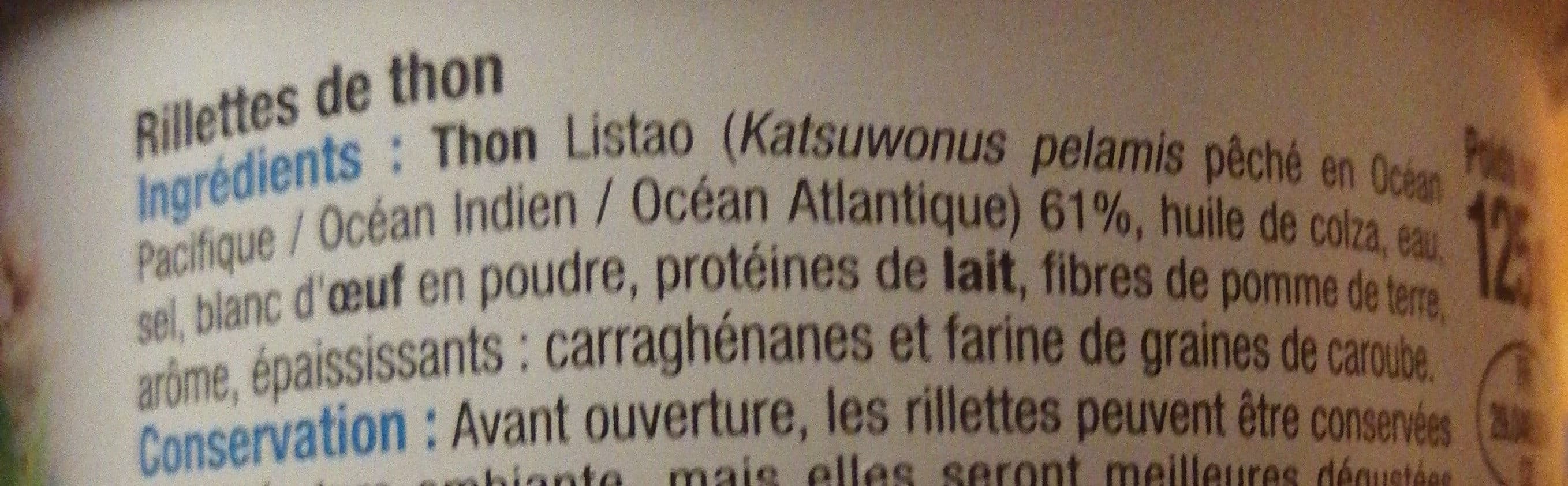 U Rillettes de thon packshot