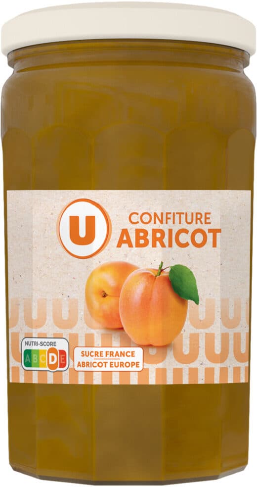 U Confiture d'abricot 750g packshot