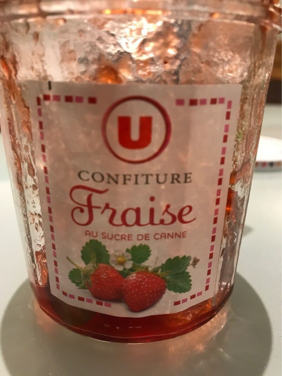 U Confiture de fraise packshot