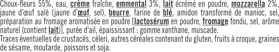 U Gratin de choux fleurs 450g packshot