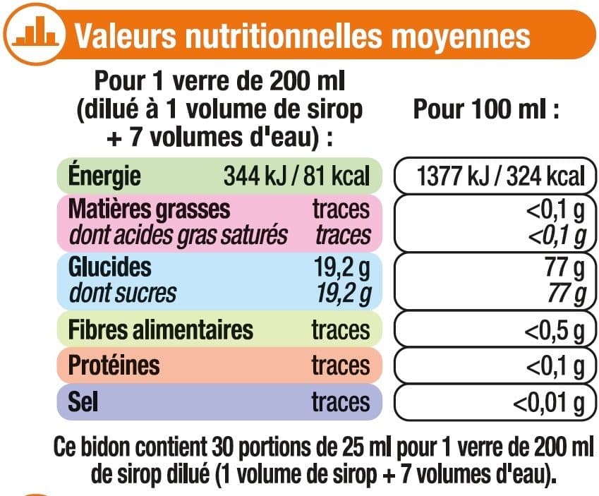 U Sirop d'orangeade packshot
