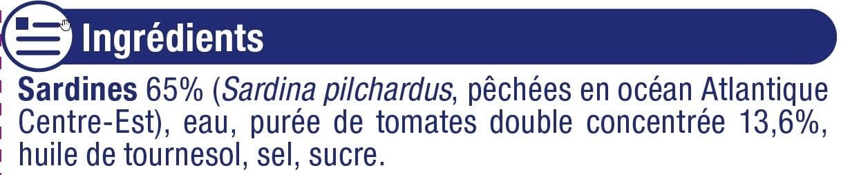 U Sardines à la sauce tomate boîte de 135g packshot