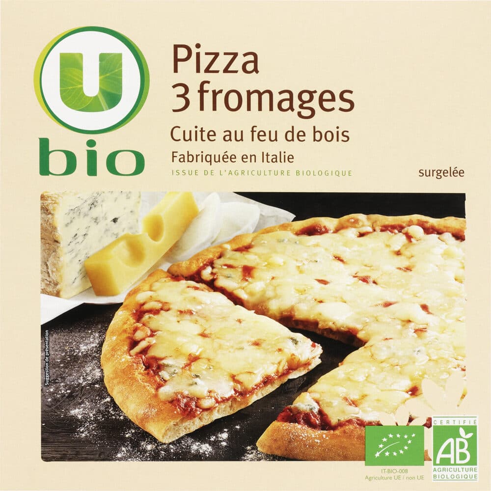 U Pizza 3 fromages 360g packshot