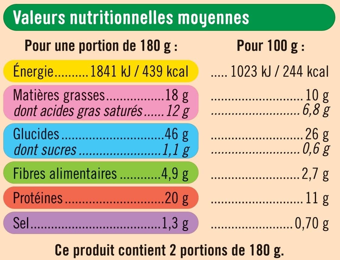 U Pizza 3 fromages 360g packshot