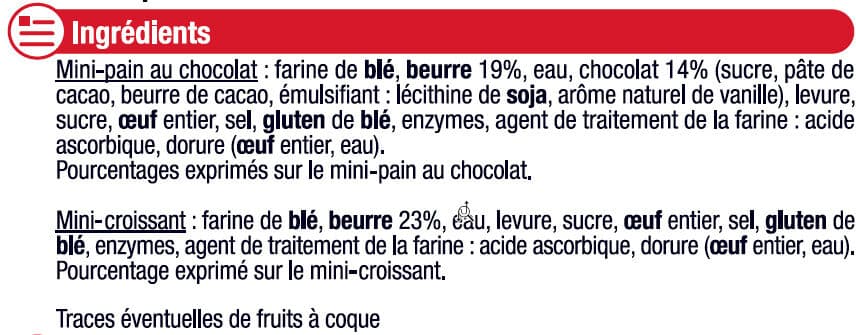 U Mini viennoiseries pur beurre prêt a cuire 12 unités packshot