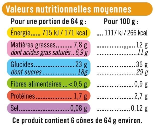 U Cônes glacés à la vanille x6 packshot