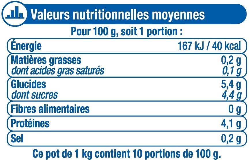 U Fromage frais en faisselle 0% de MG packshot