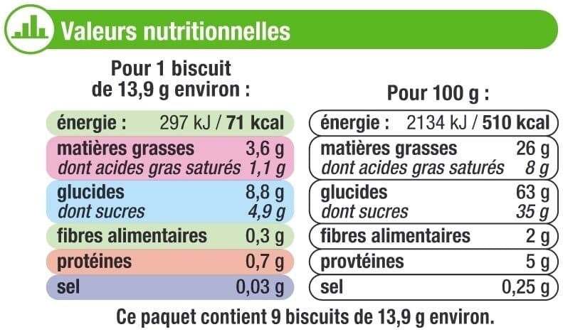 U Sablés fourrés saveur noisette packshot