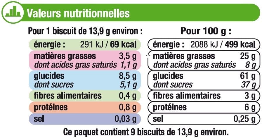 U Sablés fourrés au cacao packshot