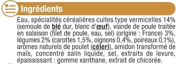 U Soupe poule et vermicelles 2 briques, 30cl packshot