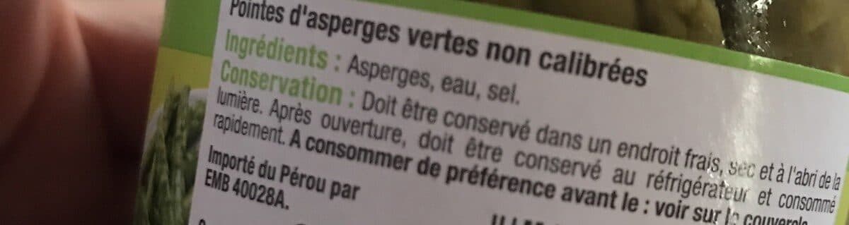U Pointes d'asperges vertes packshot