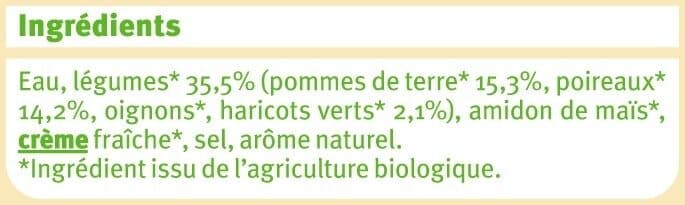 U Velouté poireaux pomme de terre haricots packshot