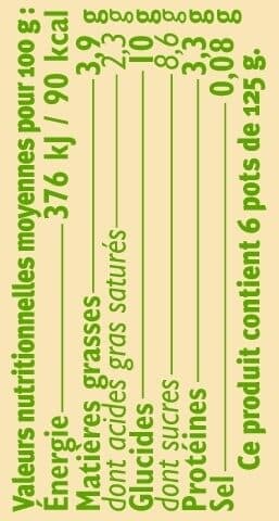 U Yaourts brassés nature sur lit de fruit aromatisé (Framboise, Myrtille,Poire) - 6x125g packshot