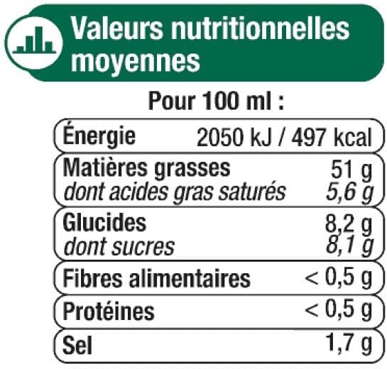 U Sauce vinaigrette au vinaigre balsamique et à l'huile d'olive 10% bouteille de 550ml packshot