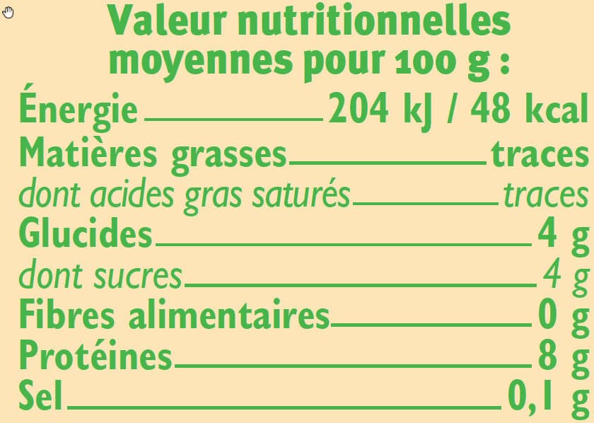 U Fromage frais nature au lait pasteurisé 0% MG, 4x100g packshot