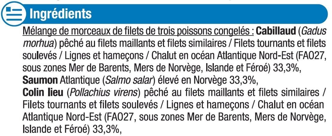 U Trio de poissons nordiques packshot