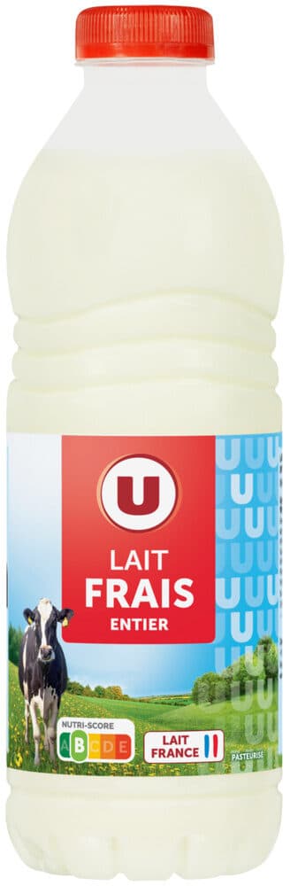 U Lait frais entier pasteurisé - 1L packshot