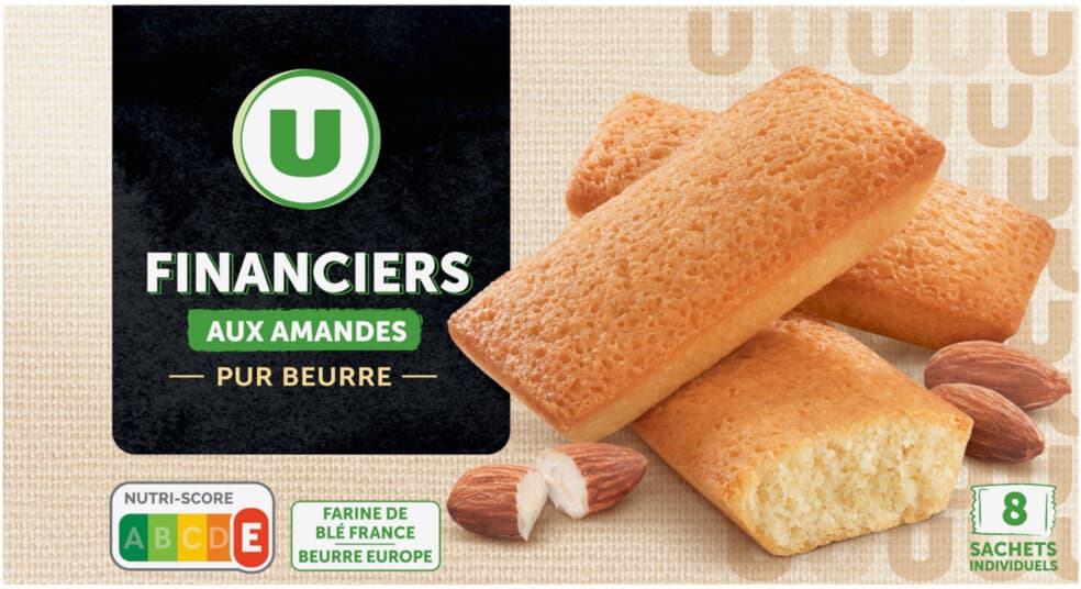 U Financiers aux amandes pur beurre x8 - 200g packshot
