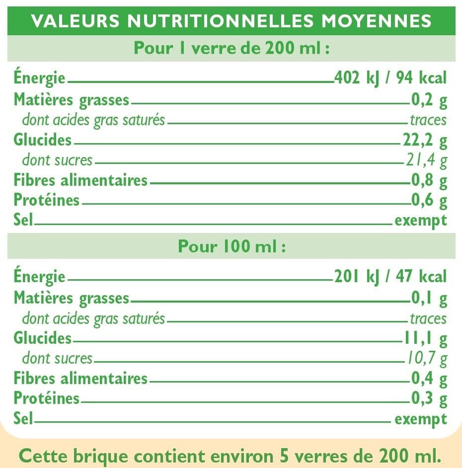 U Pur jus multifruits flash pasteurisé bouteille de 1l packshot
