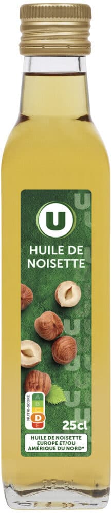 U Huile de noisette Bouteille 25cL packshot