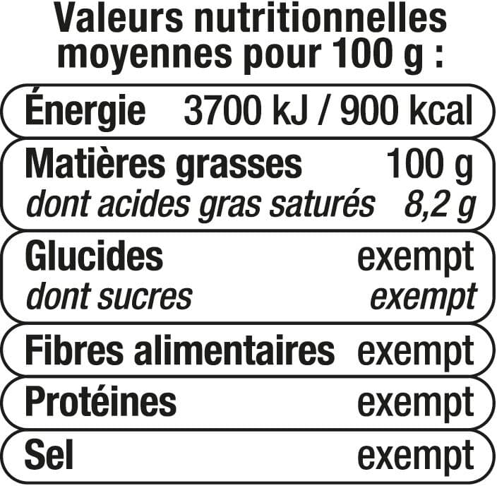 U Huile de noisette Bouteille 25cL packshot