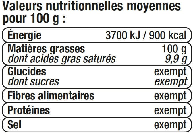 U Huile de noix bouteille de 50cl packshot