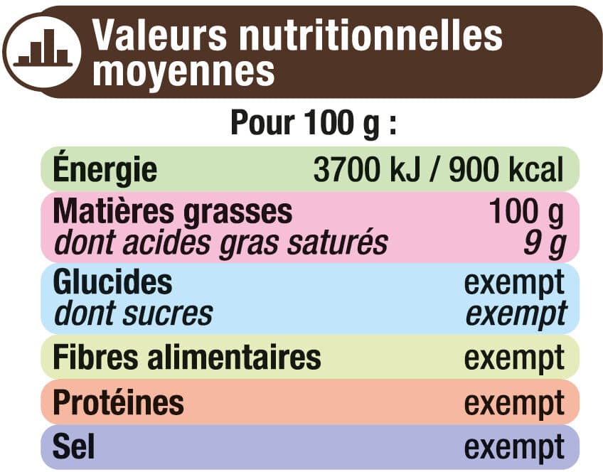 U Huile Spéciale fondue huile végétale et aux plantes aromatiques, Bouteille 1L packshot