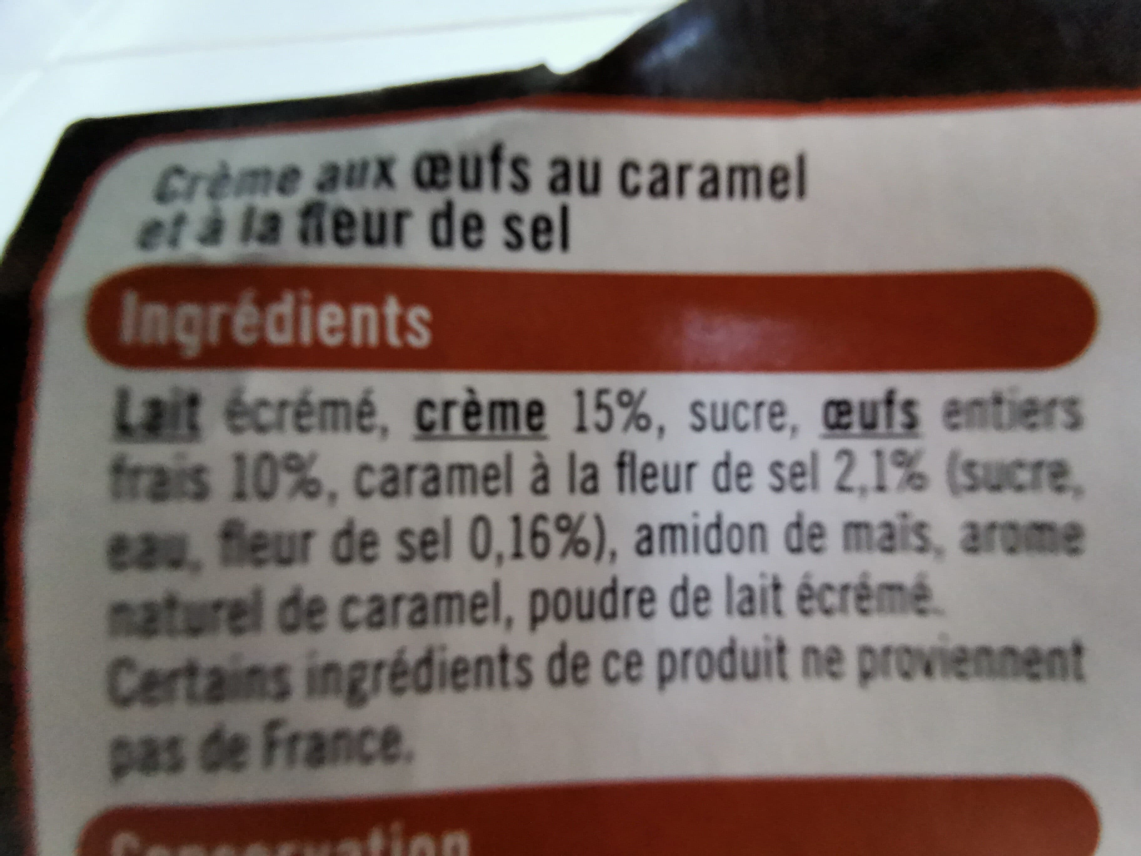 U Dessert crème aux oeufs frais au caramel - 4x100g packshot