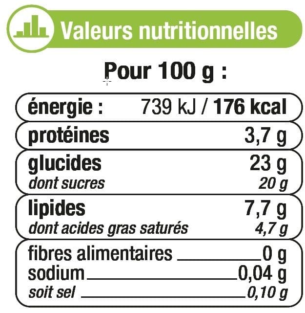 U Crème aux oeufs sur lit de pommes au caramel packshot