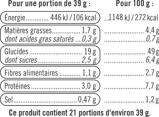 U Pain de mie sandwich Nature 825g packshot