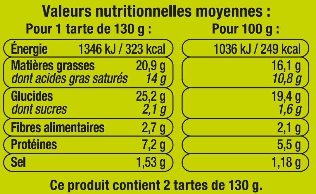 U Tarte aux poireaux packshot