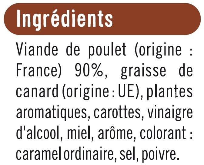 U Rillettes de poulet - 400g packshot