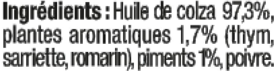 U Huile spéciale pizza bouteille de 25cl packshot