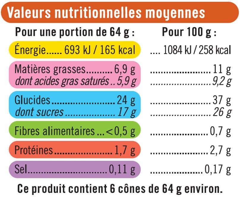 U Cônes glacés caramel beurre salé x6 packshot