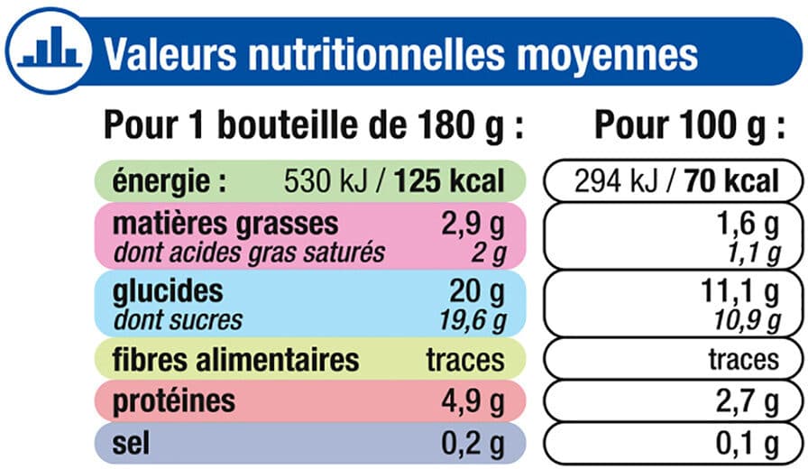 U Yaourts à boire 3 parfums fraise vanille framboise 6x180g packshot