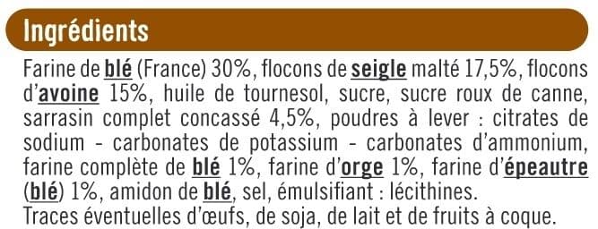 U Biscuits petit dejeuner tout céréales paquet de 400g packshot