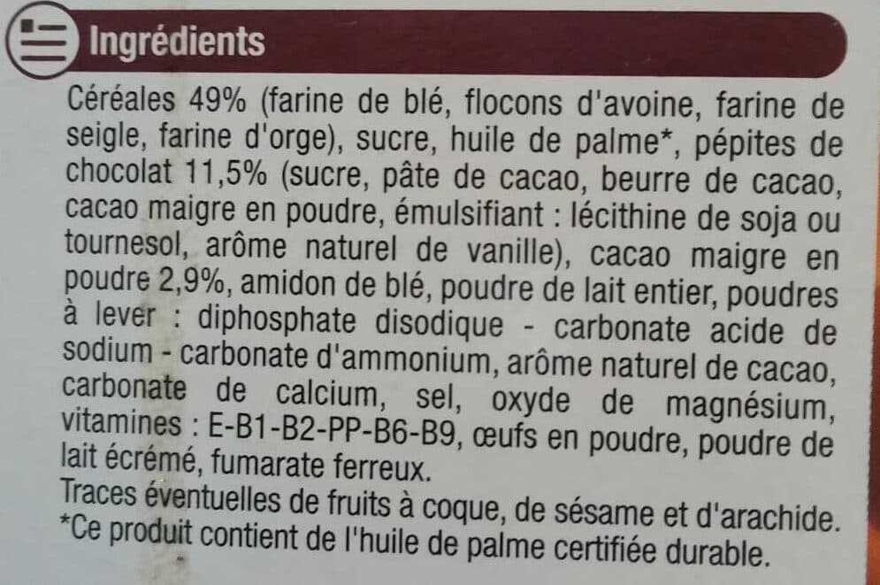 U P'tit Déj Tout Chocolat & Céréales packshot