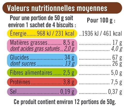 U Biscuits Petit déjeuner pépites de chocolat packshot