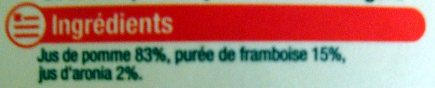 U 100% pur jus Pomme Framboise Aronia packshot