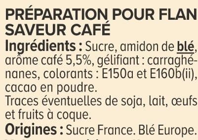 U Les entremets préparation pour flan café 4 doses, 180g packshot
