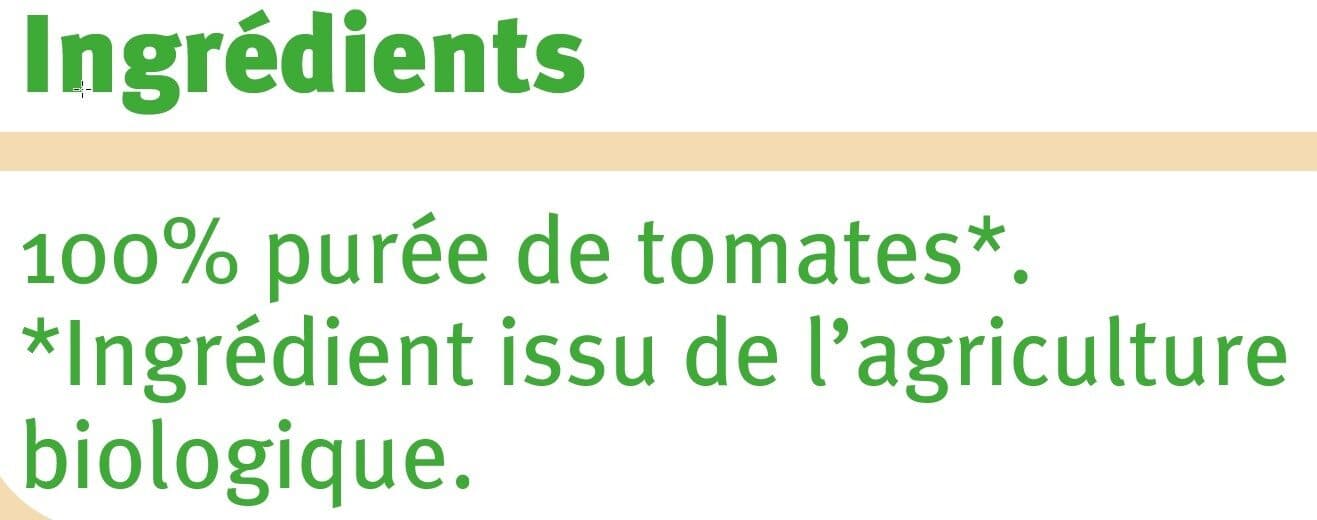 U Coulis tomate bio 500G packshot
