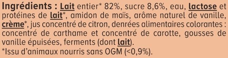 U Yaourt brassé vanille 8x125g packshot